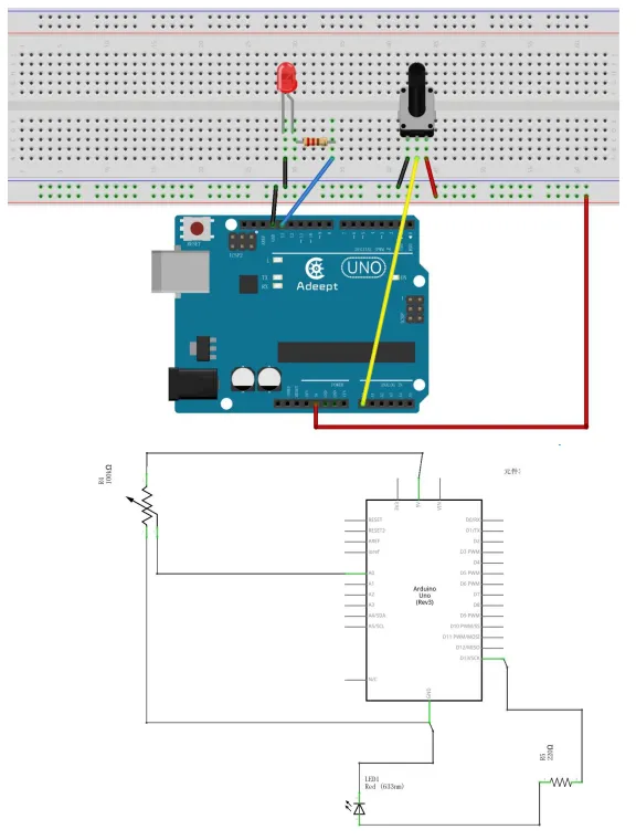Diagrama de conexión