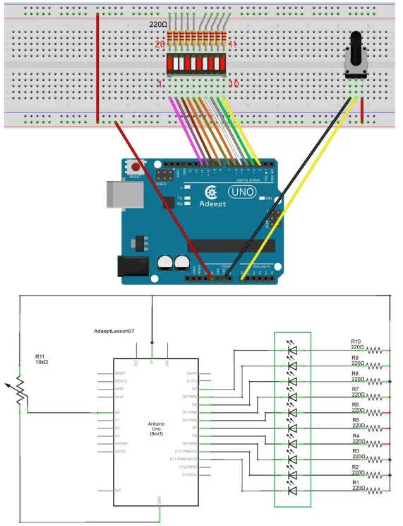 Diagrama de conexión