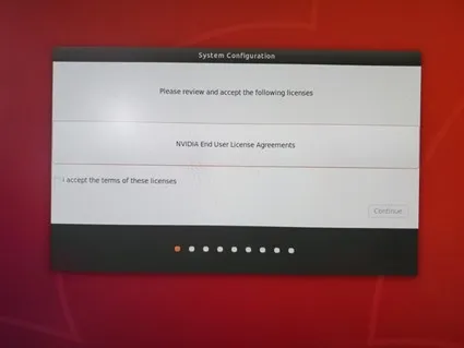 Pantalla de configuración