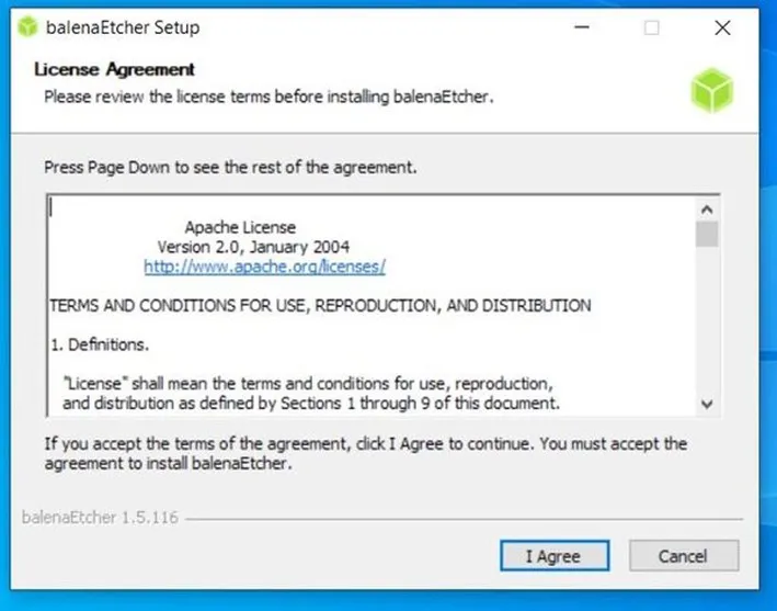 Seleccionando la imagen del sistema